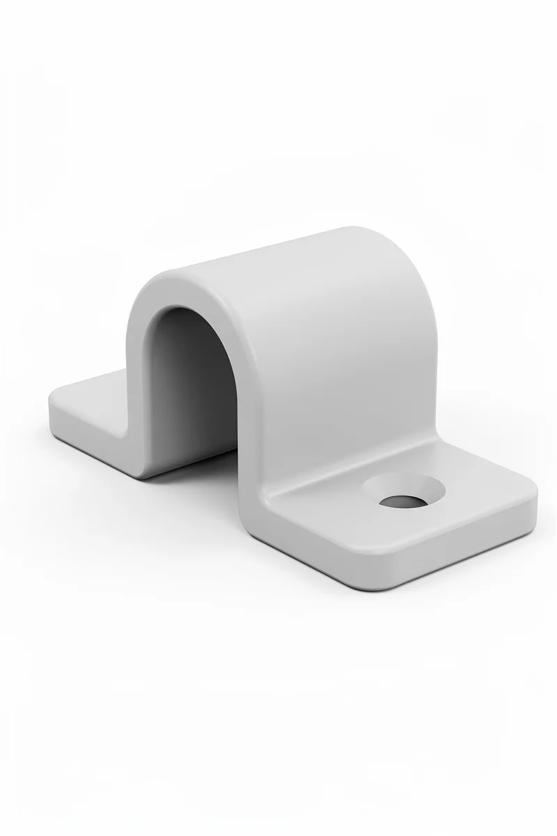 Voorbeeld van een kabelklem met bevestigingslippen